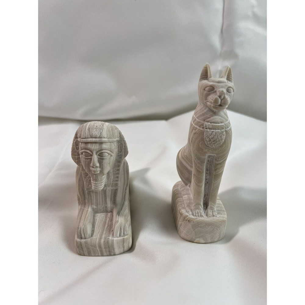 2 of Egyptian Totem‎ Stone Paperweight Desk shelf Decor